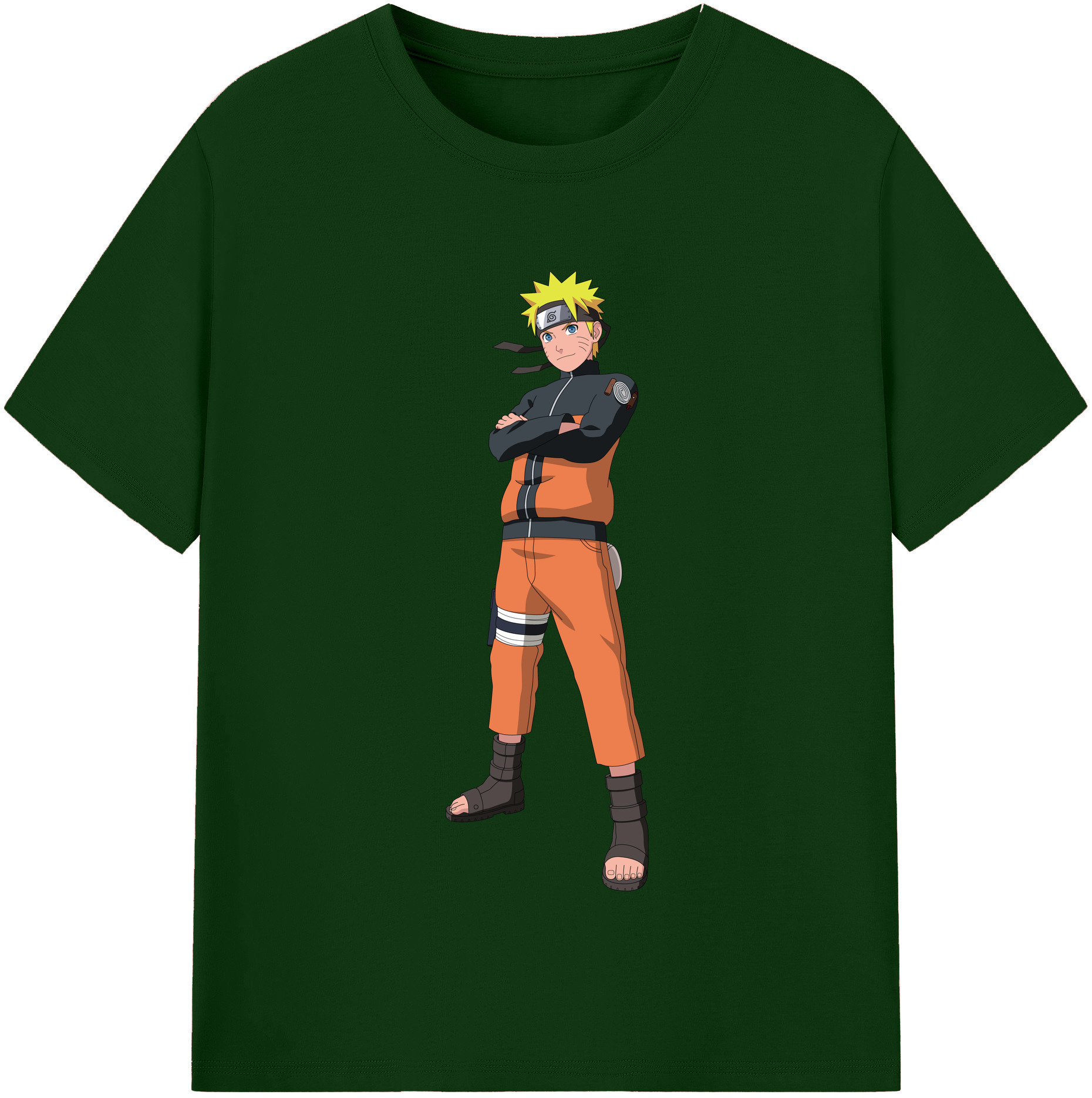 （画像用） NARUTO -ナルト- うずまき ナルト Uzumaki Naruto 綿100％半袖Tシャツ（フロントプリント）
